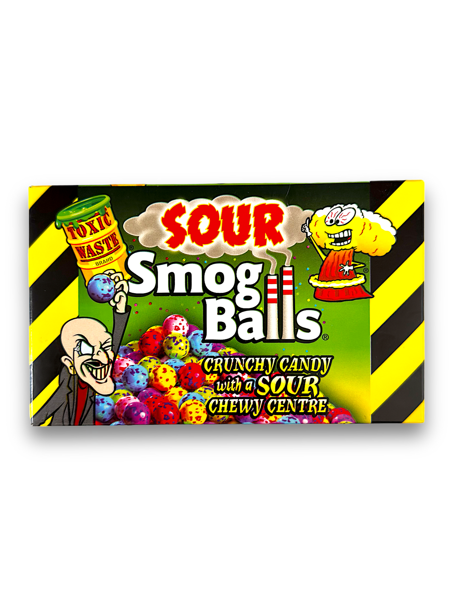 Toxic Waste Sour Smog Balls – saurer Kauspaß mit knackiger Schale und saurem Kern.