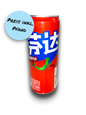 Fanta Watermelon China 330ml Vorderseite rote Dose mit chinesischer Schrift und Wassermelonen Bild