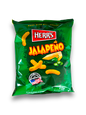 Herr‘s Jalapeño Flavored Baked Cheese Curls 113g Vorderseite grüne Verpackung mit gelber Schrift