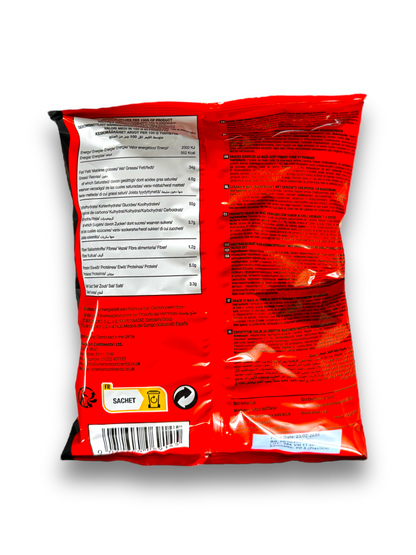 Herr‘s Carolina Reaper 113g Rückseite rot-schwarze Verpackung mit Produktbeschreibung