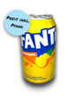 Fanta Pineapple 330ml gelbe Dose Vorderseite Fanta Schriftzug mit Ananas Abbildung 