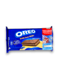 Oreo Wafer Dutch Choco Vanilla 117g Vorderseite blaue Verpackung mit weißer Schrift und Schokowaffel