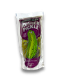 Van Holten's Kosher Garlic Pickle 140g Vorderseite mit Gurke auf weißem Hintergrund