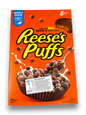 General Mills - Reese's Puffs Frühstücksflocken 326g Vorderseite orangene Verpackung mit Abbildung