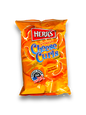 Herr‘s Cheese Curls 170g Vorderseite gelbe Verpackung mit blauer Schrift und Produktabbildung