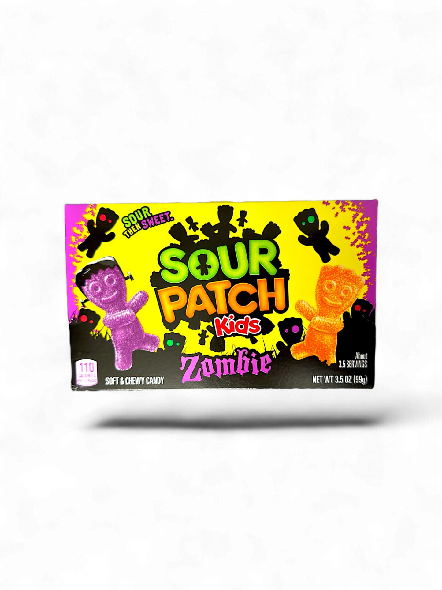 Sour Patch Kids Zombie – süß-saure, weiche Kaubonbons in gruseligen Zombie-Formen, perfekt für Halloween und Naschspaß.