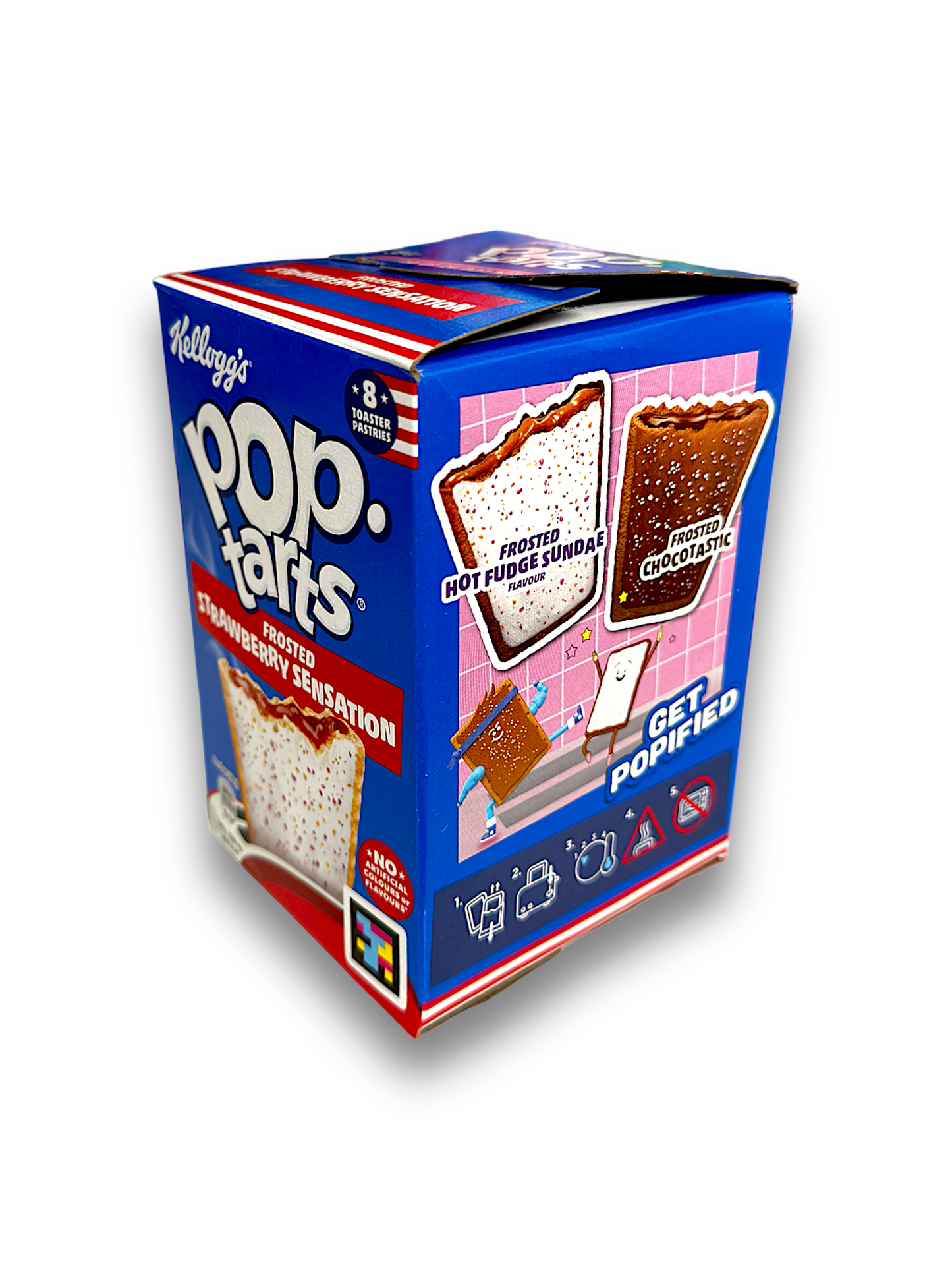 Kellogg’s Pop-Tarts Frosted Strawberry Sensation – süßes Frühstück mit Erdbeergeschmack.