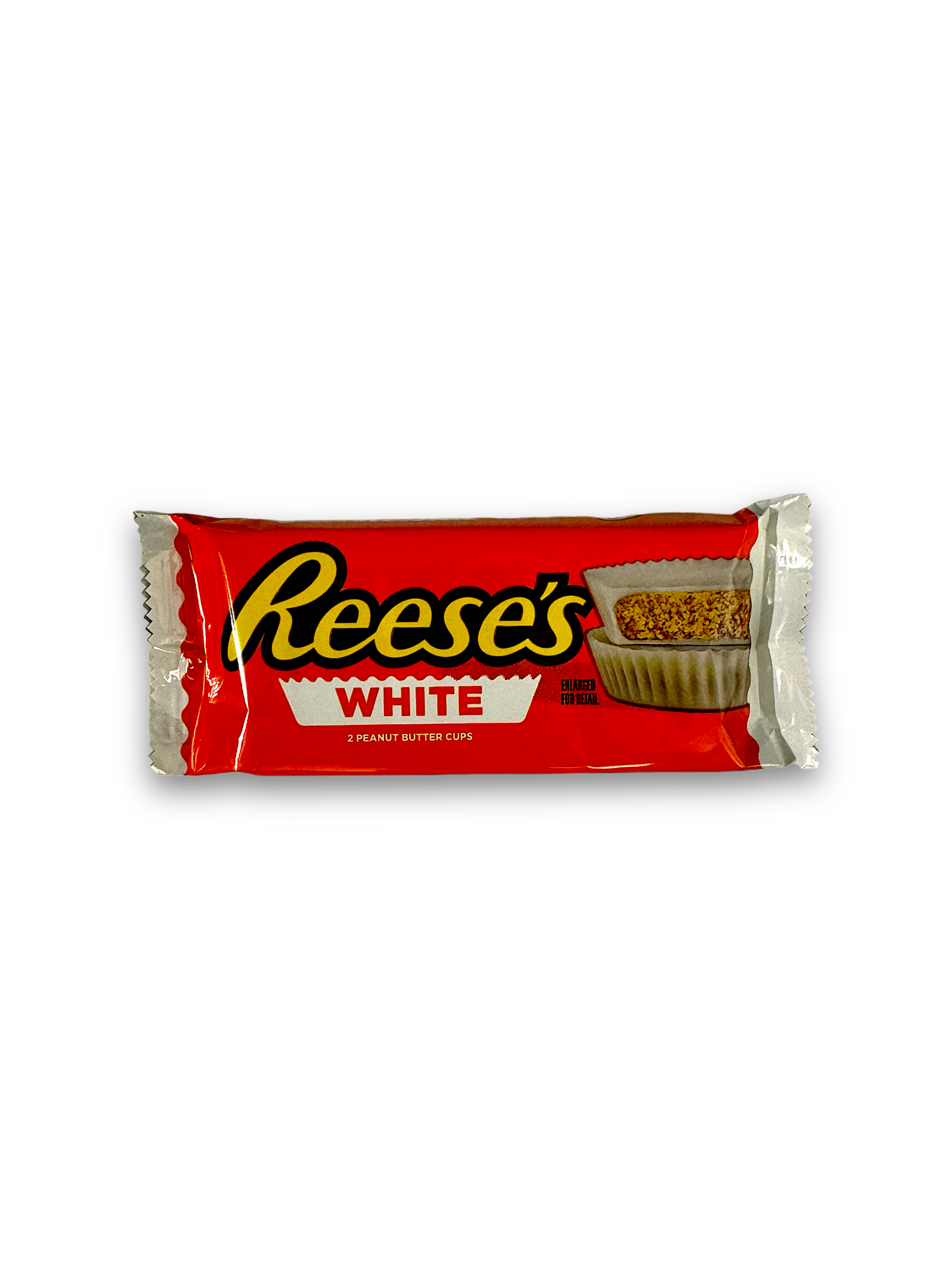 Reese’s White: Cups aus cremiger weißer Schokolade, gefüllt mit Erdnussbutter.