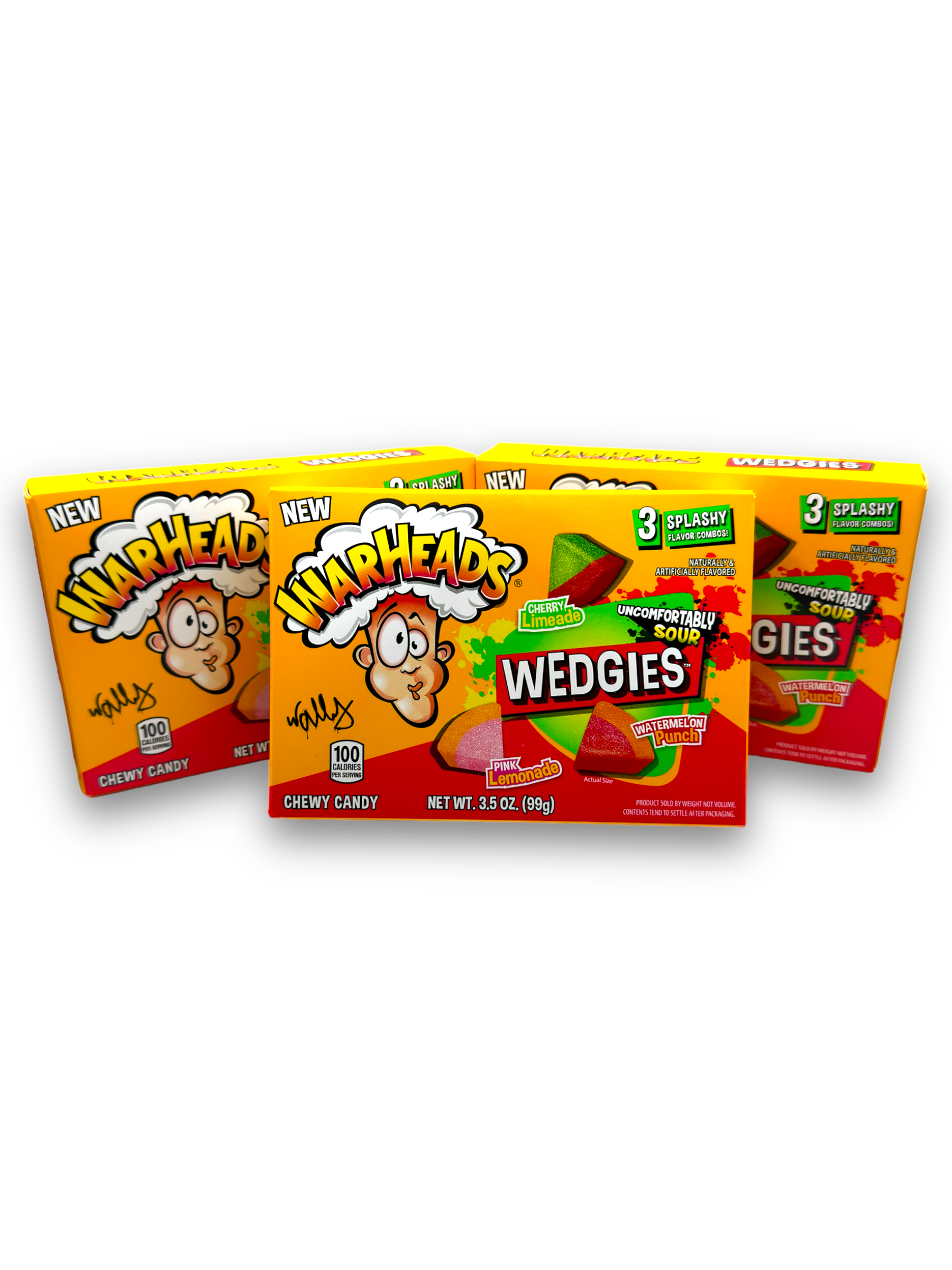 Warheads Wedgies in Cherry Limeade Geschmack, sauer und süß zugleich, ein intensives Geschmackserlebnis.