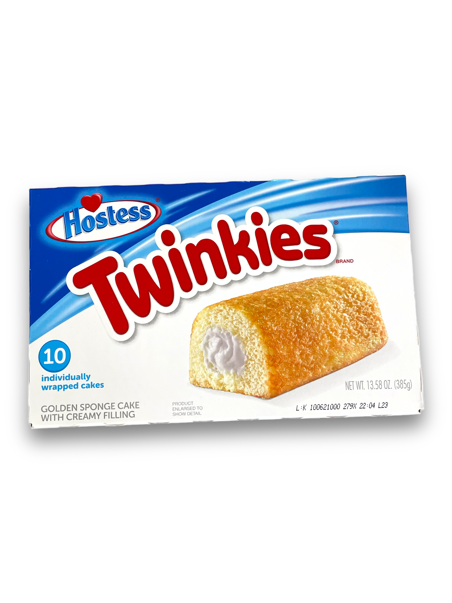 Hostess Twinkies Multipack 385g Vorderseite weiße Verpackung mit roter Schrift und Produktabbildung