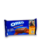 Oreo Wafer Dutch Double Choco 117g Vorderseite blaue Verpackung mit weißer Schrift und Schokowaffel