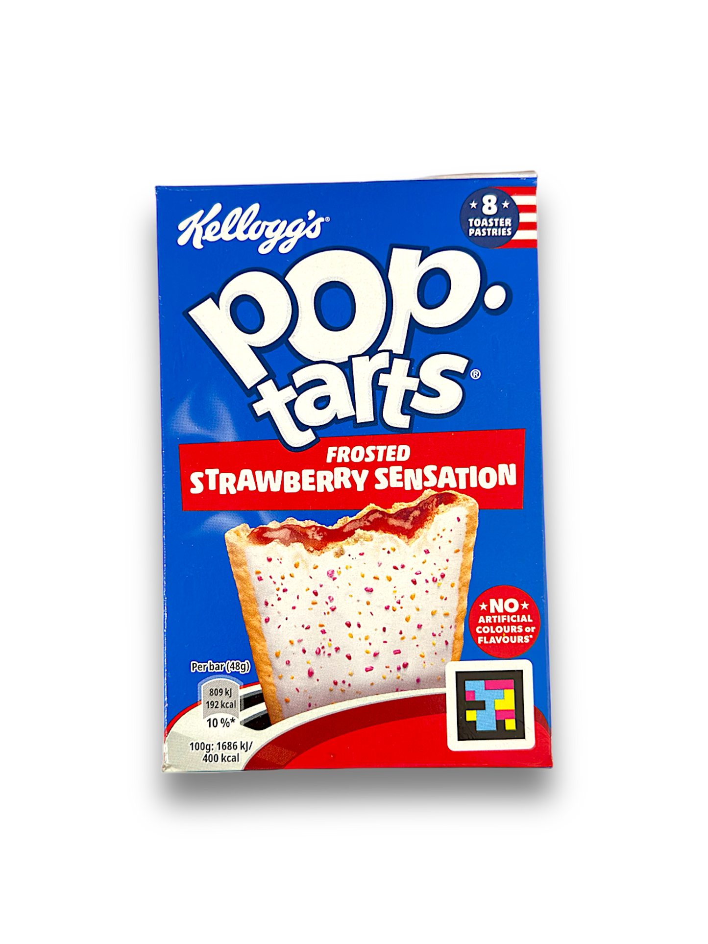 Kellogg’s Pop-Tarts Frosted Strawberry Sensation – süßes Frühstück mit Erdbeergeschmack.